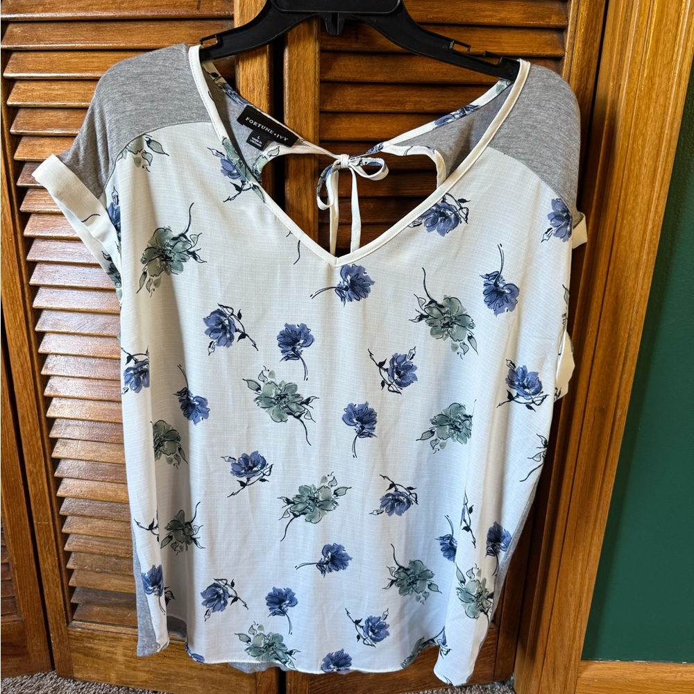 Floral Print Women's Top - Fortune + Ivy